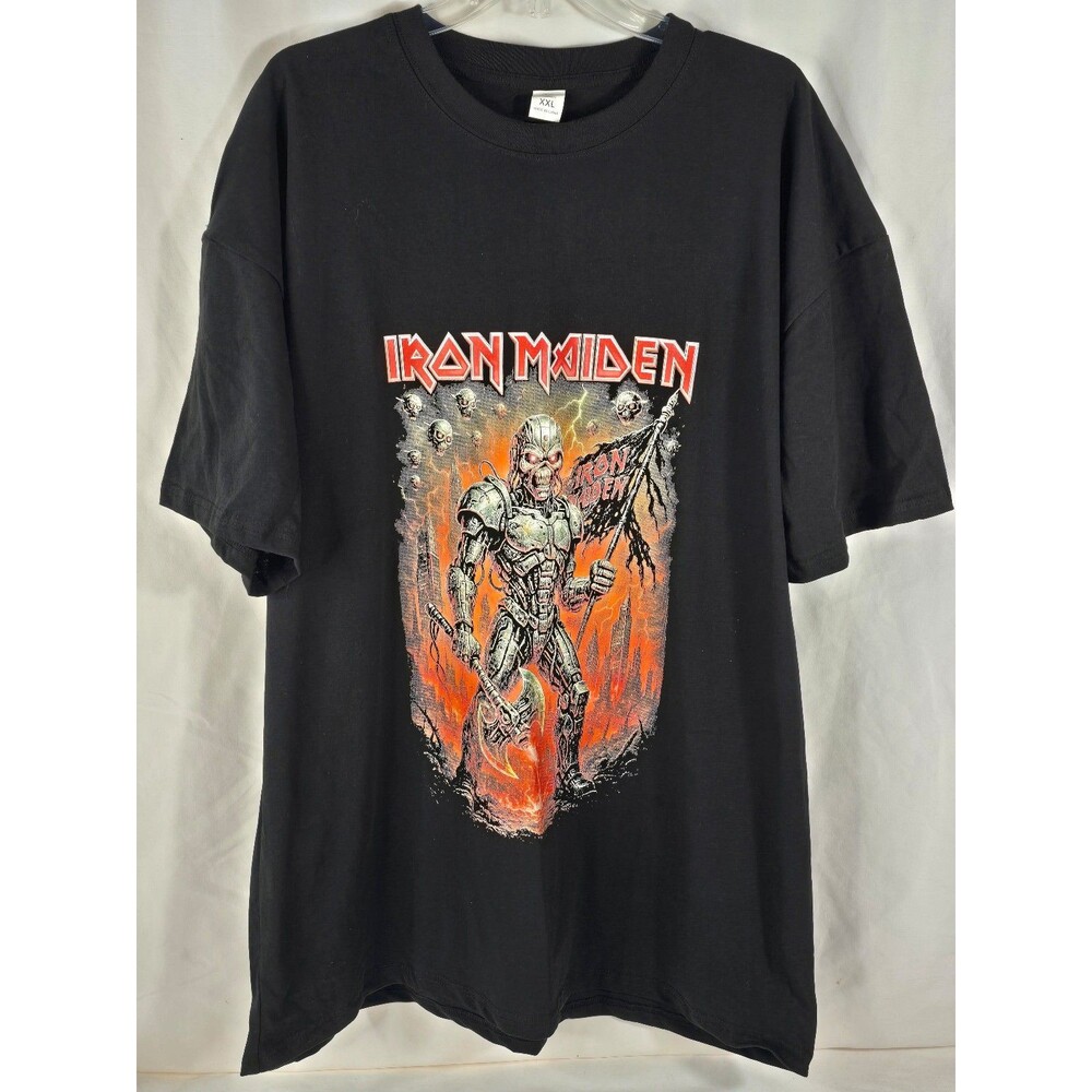 Iron Maiden "Armored Eddie" T-Shirt Men's XXL Black Band Tee NWOT